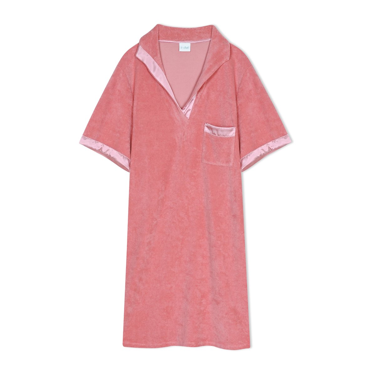 Robe en bouclette éponge GELATO 240 rose, LE CHAT