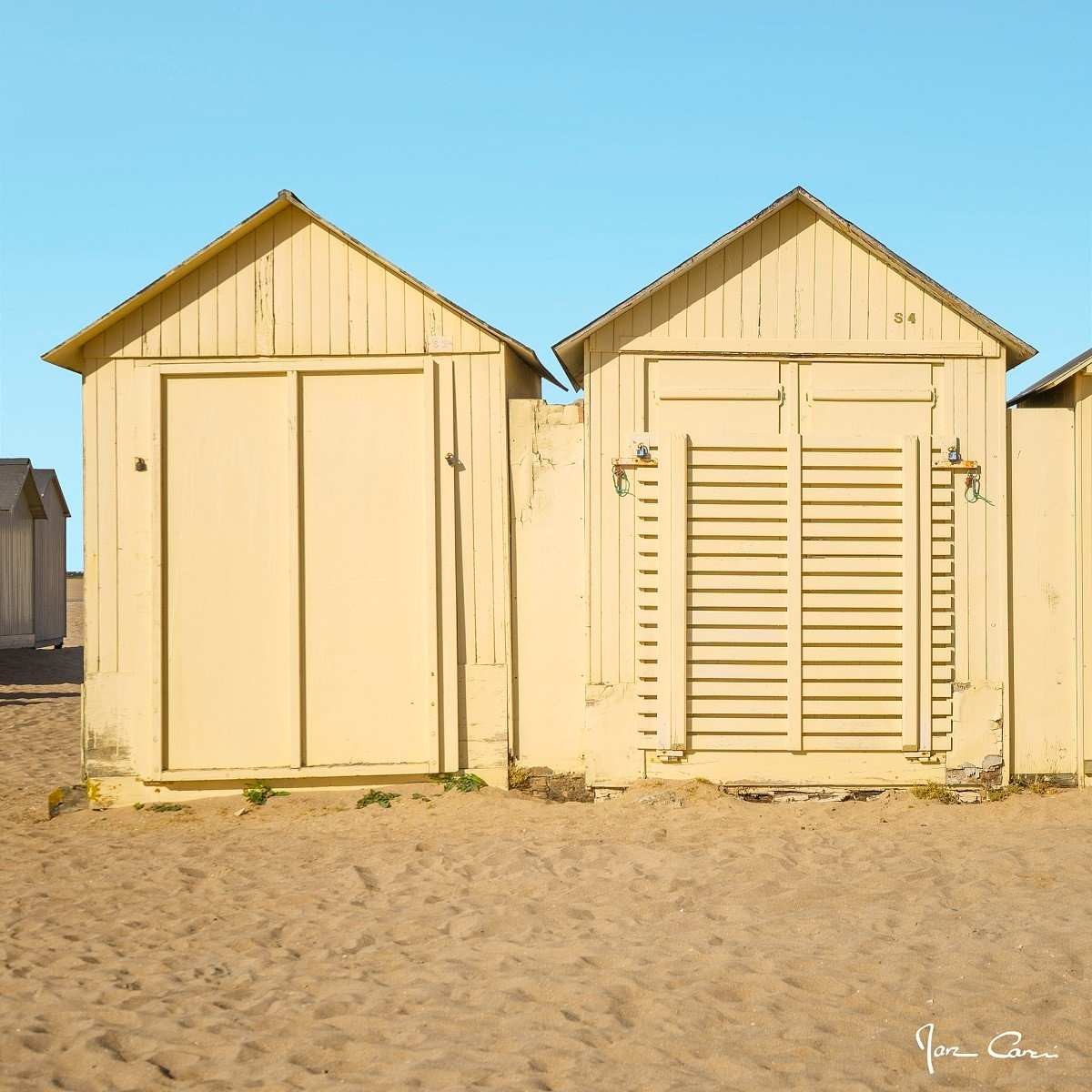 Tableau Mural Cabanes De Plage À Caen PLAGE tableaux sur toile-beige, CEANOTHE