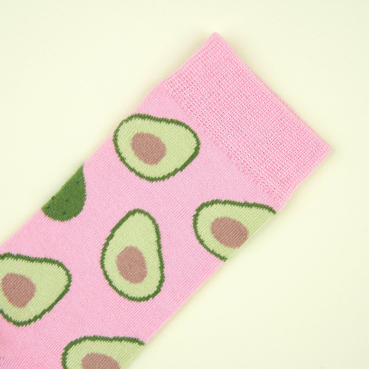 Chaussettes AVOCAT rose avec motifs avocats, COUCOU SUZETTE