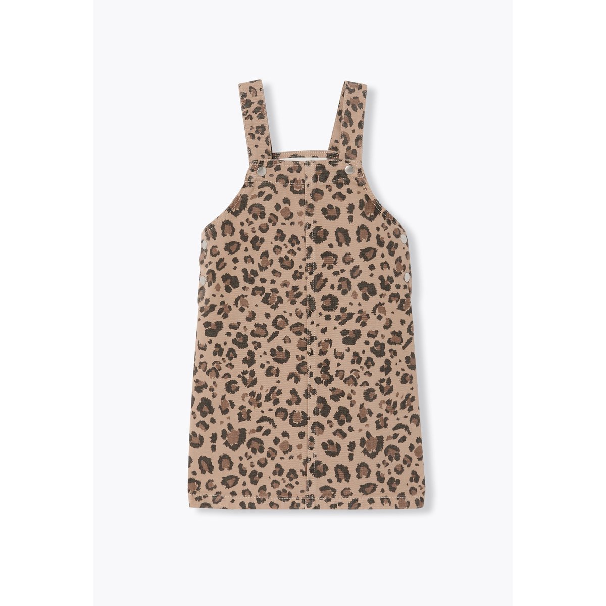 Robe-salopette enfant léopard imprimé kaki, PROMOD