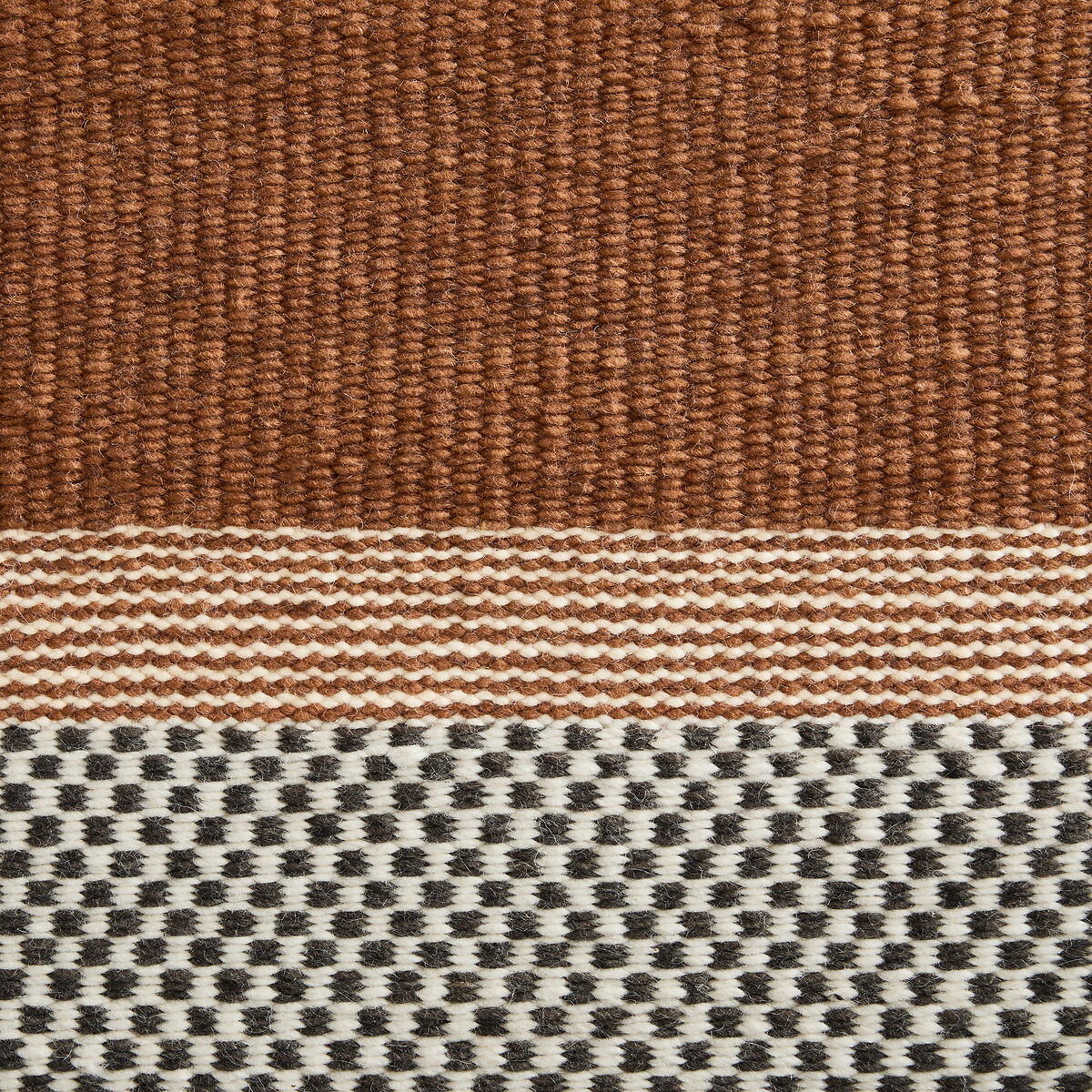 Tapis tissé à la main, en pure laine, DAMEO cannelle, AM.PM