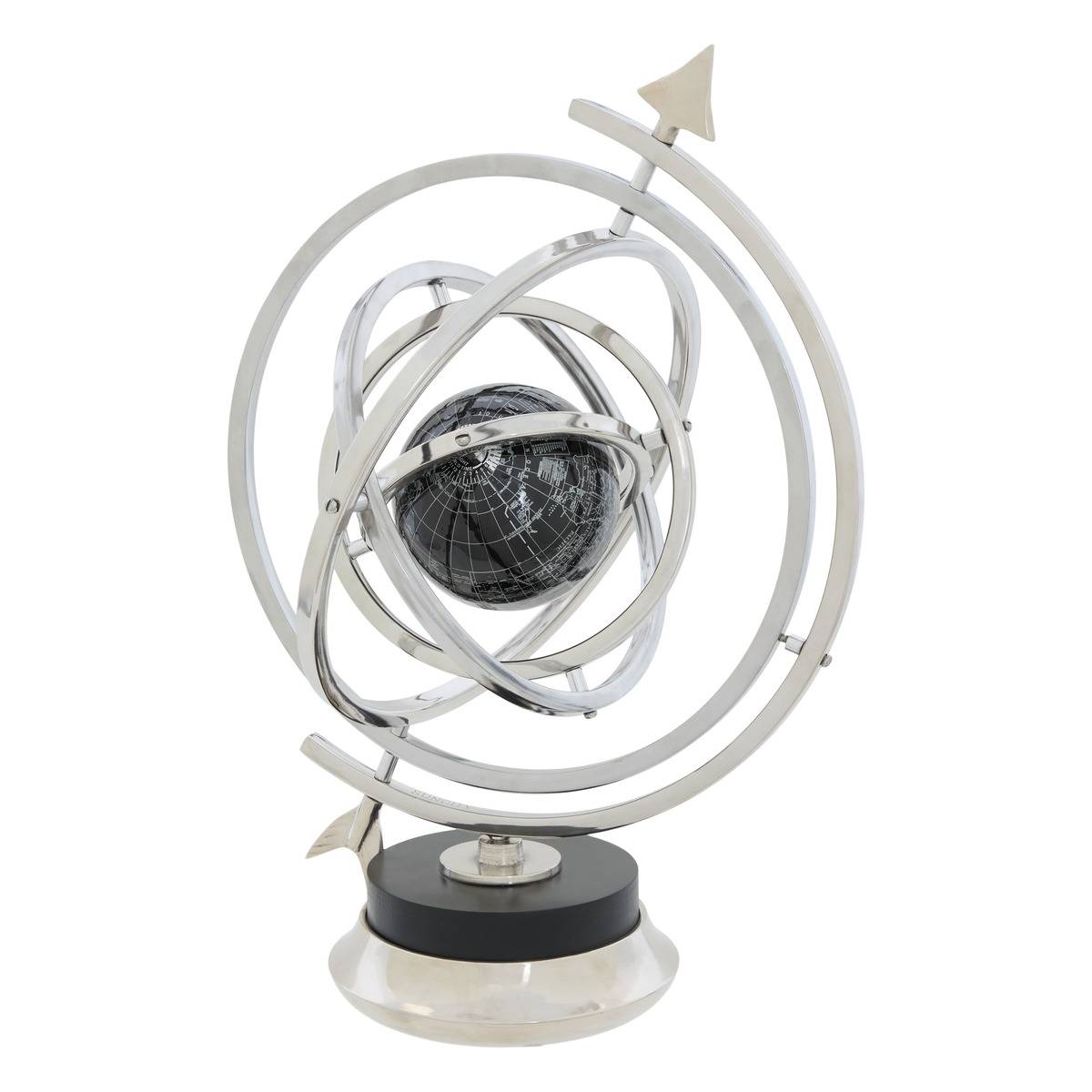Globe en aluminium HISAE argent, ATMOSPHERA