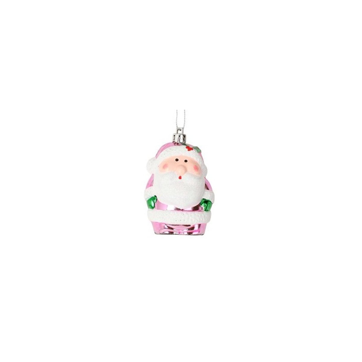 2 Suspensions Pere Noel rose bleu, EDEN