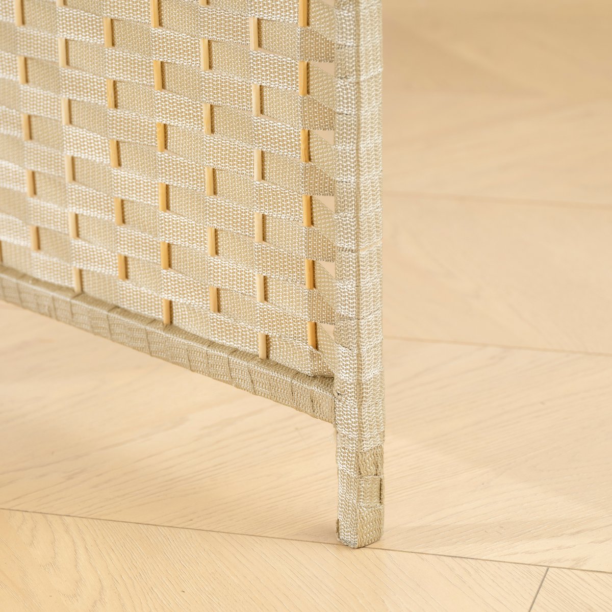 Cloison de séparation Bois de pin Beige beige, HOMCOM