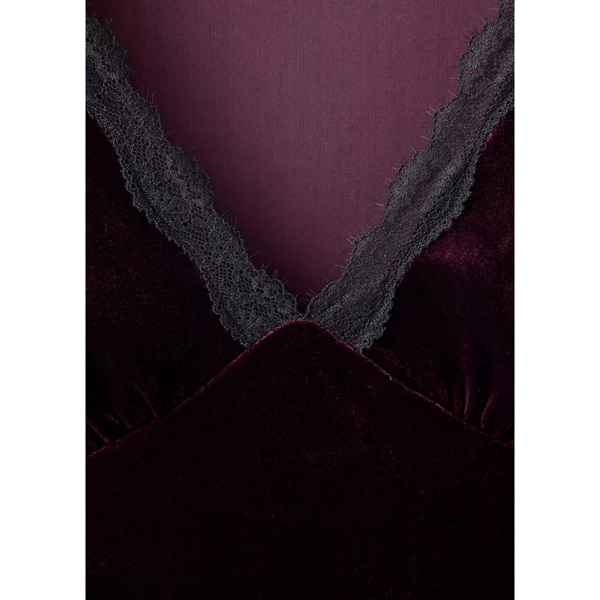 Top velours brodé bordeaux, MANGO