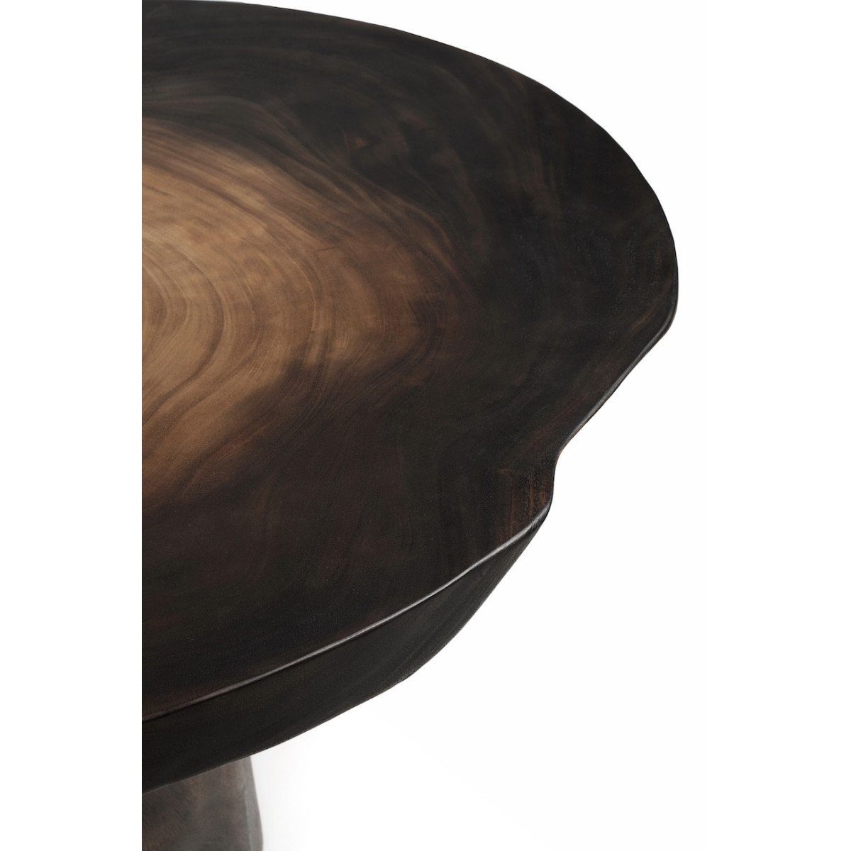 Table ronde en bois - LOREA marron, MATHI DESIGN