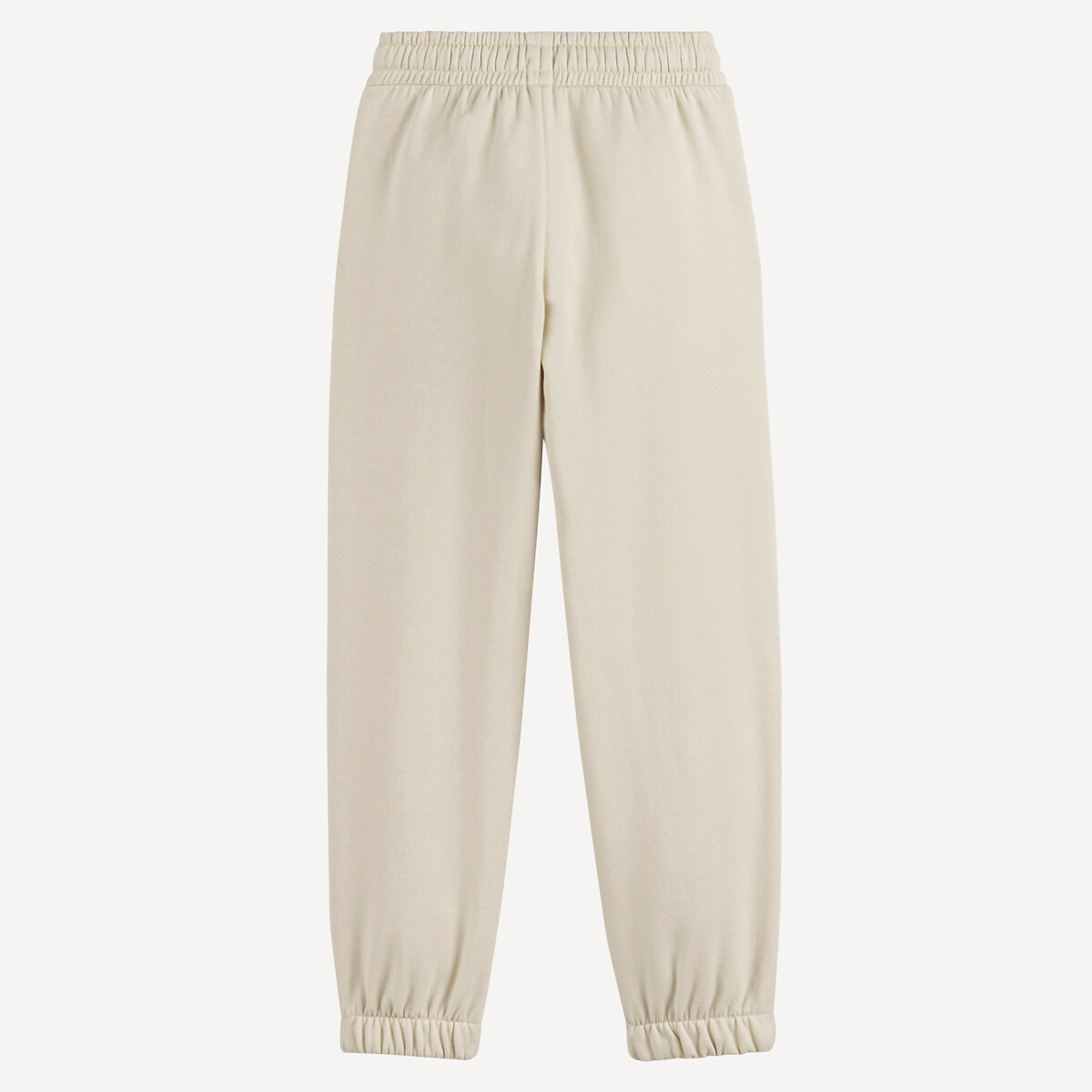 Oversized joggingbroek van zachte en warme fleece ecru, LA REDOUTE COLLECTIONS