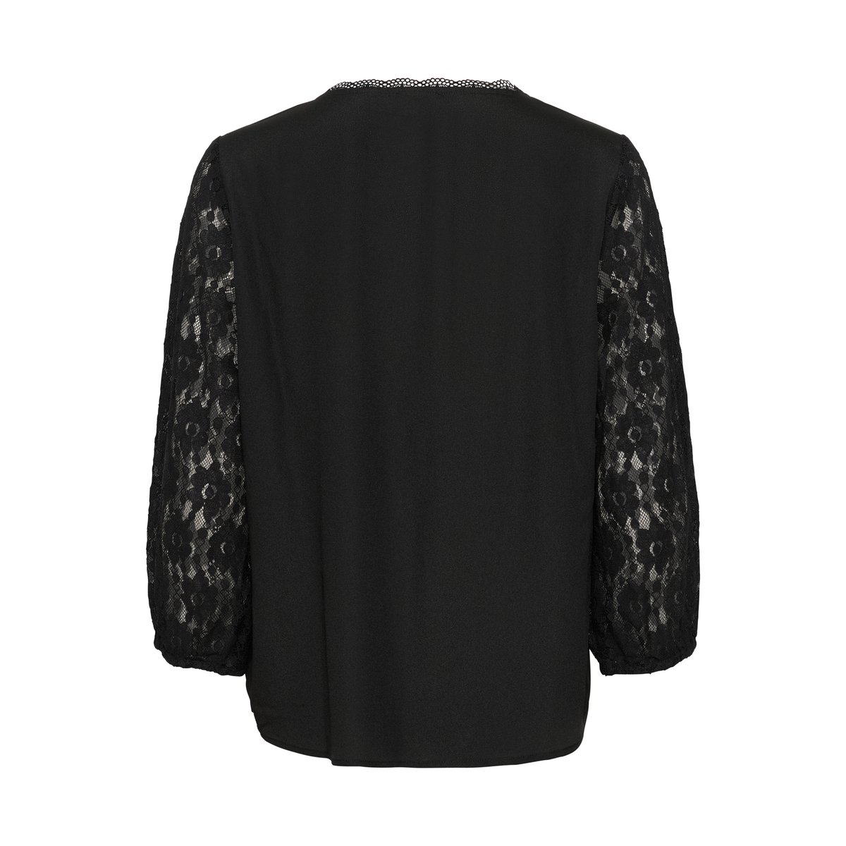 Blouse with long sleeve noir black, KAFFE