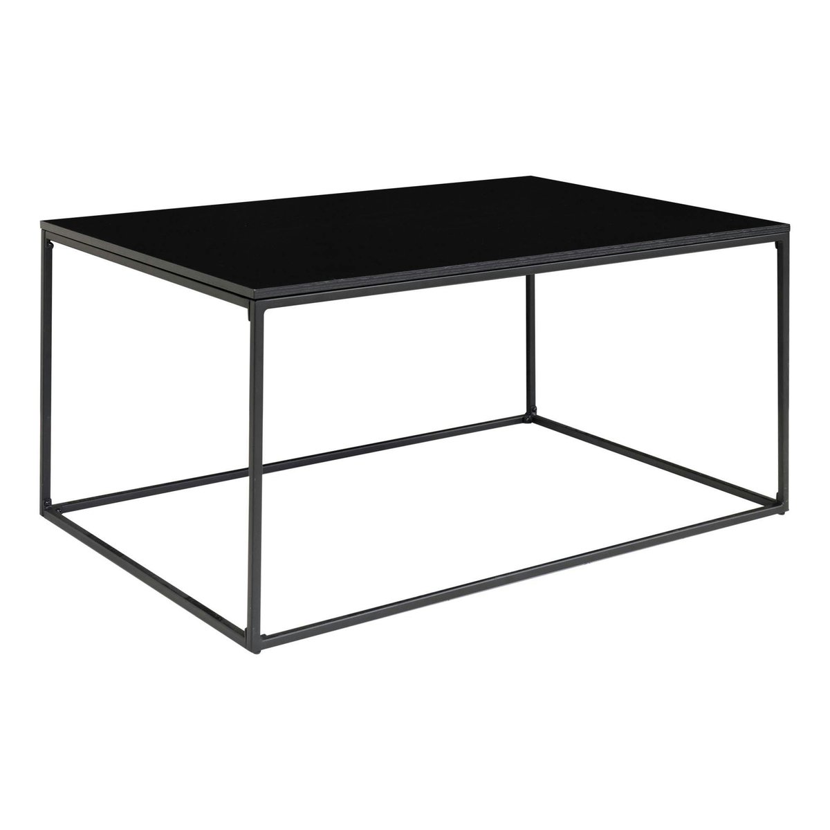 Table basse rectangulaire bois / métal TALLINN noir, PIER IMPORT