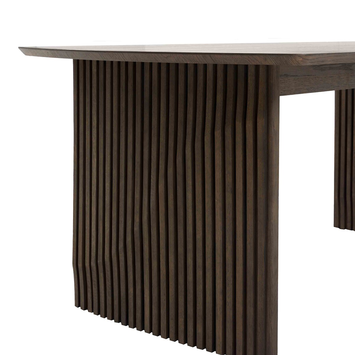 Owen Extendable Oak Dining Table (Seats 6) dark oak wood, ÉDITÉ
