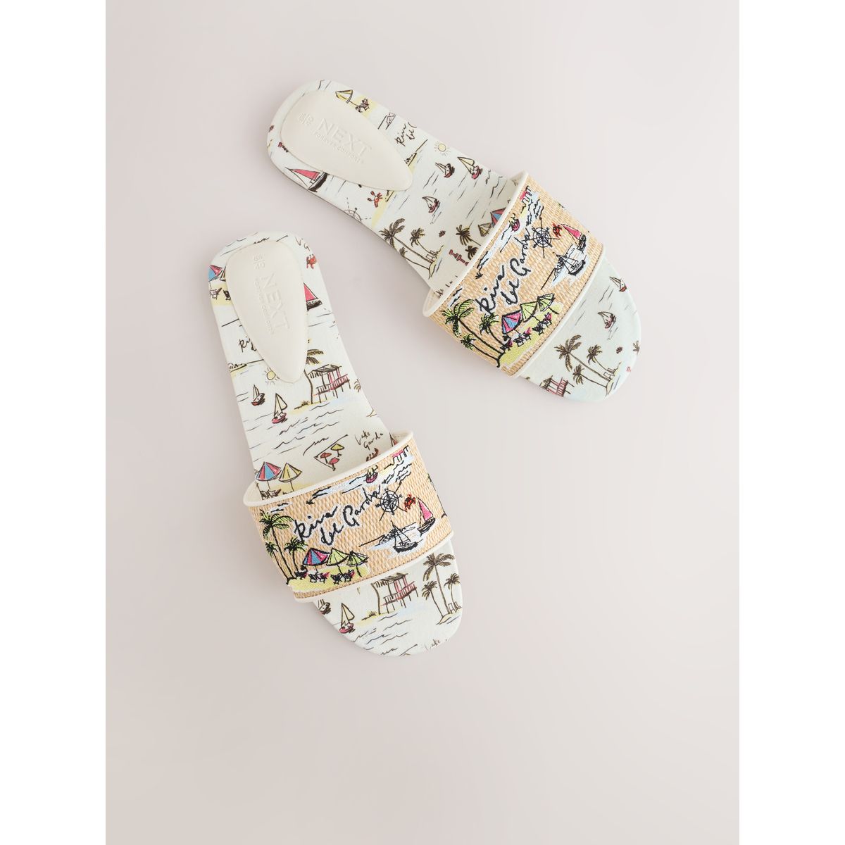 Sandales mules imprimées forever comfort® os, NEXT