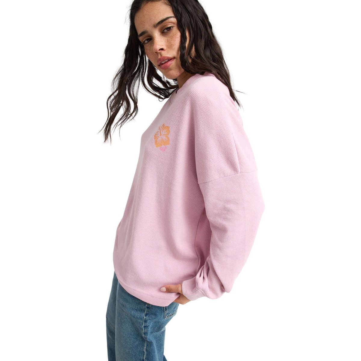 T-shirt à manches longues EASTSIDE MIDWEIGHT. rose pink lavender, ROXY