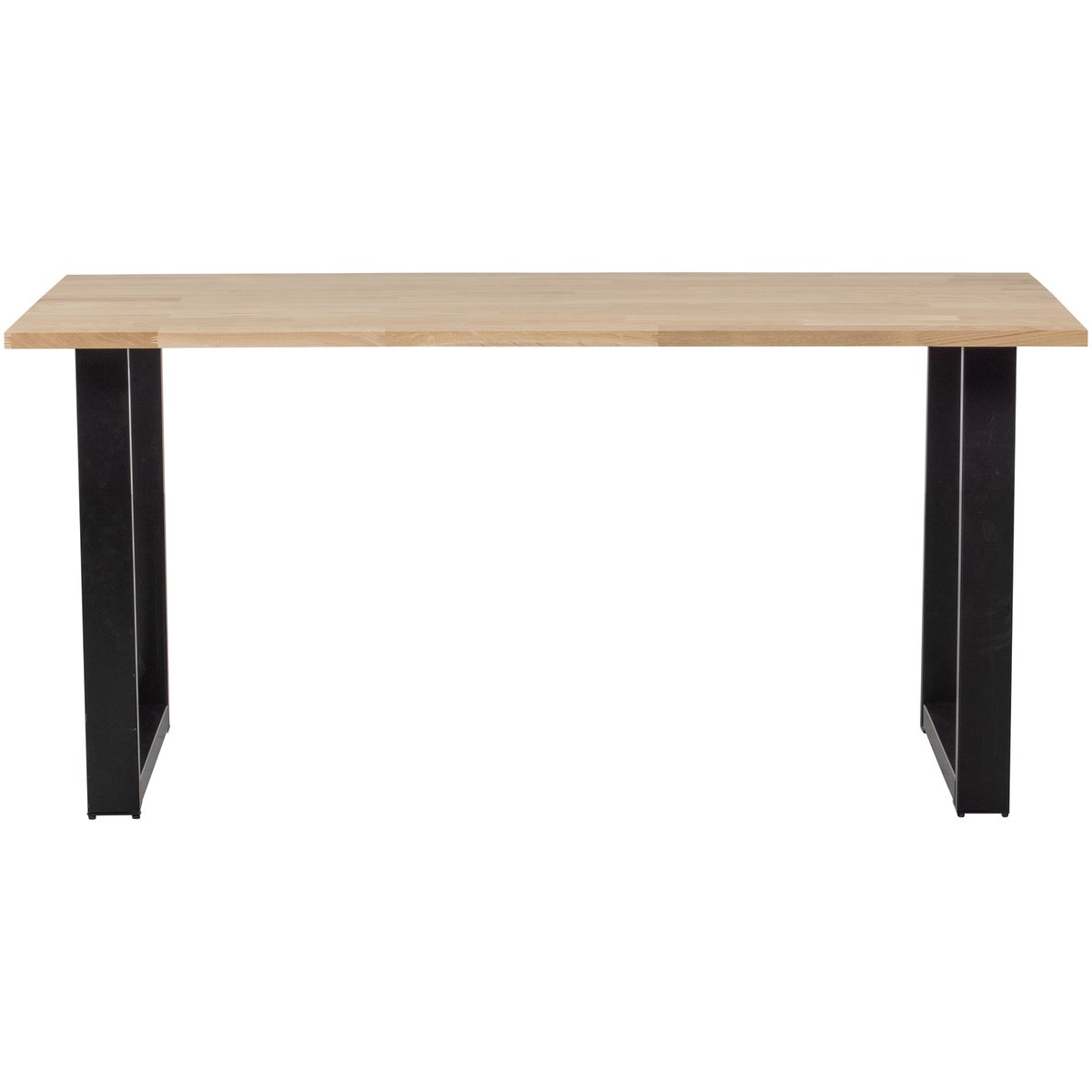 Table à manger en bois piétement en U 180x90cm naturel - TABLO naturel, WOOOD