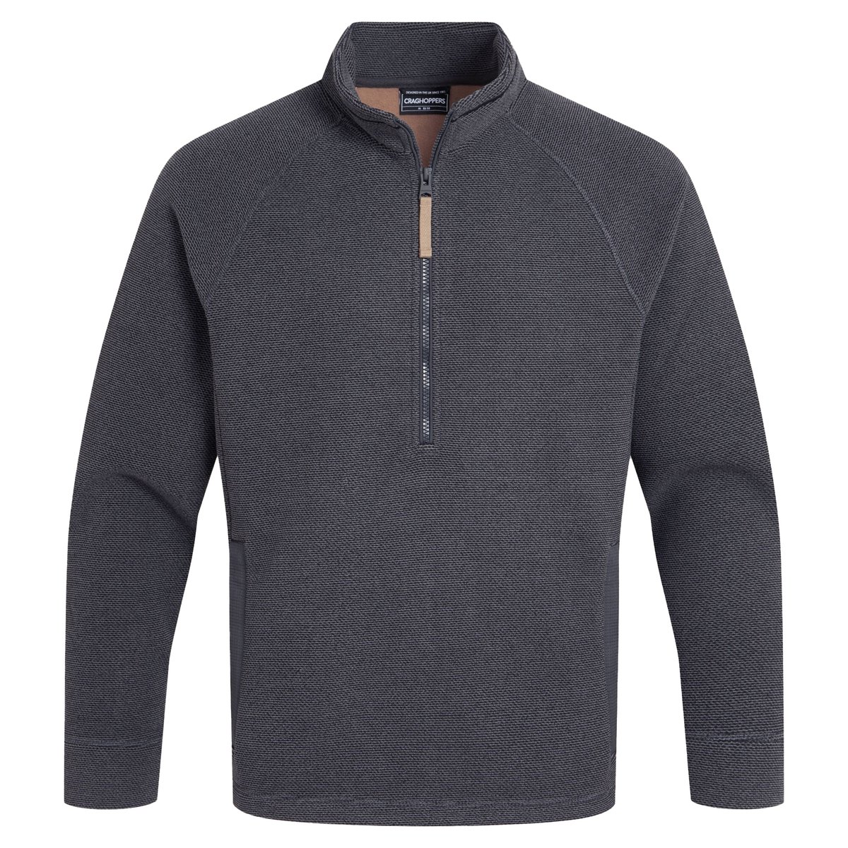 Polaire décontractée à col montant zippé STEEPLE anthracite, CRAGHOPPERS