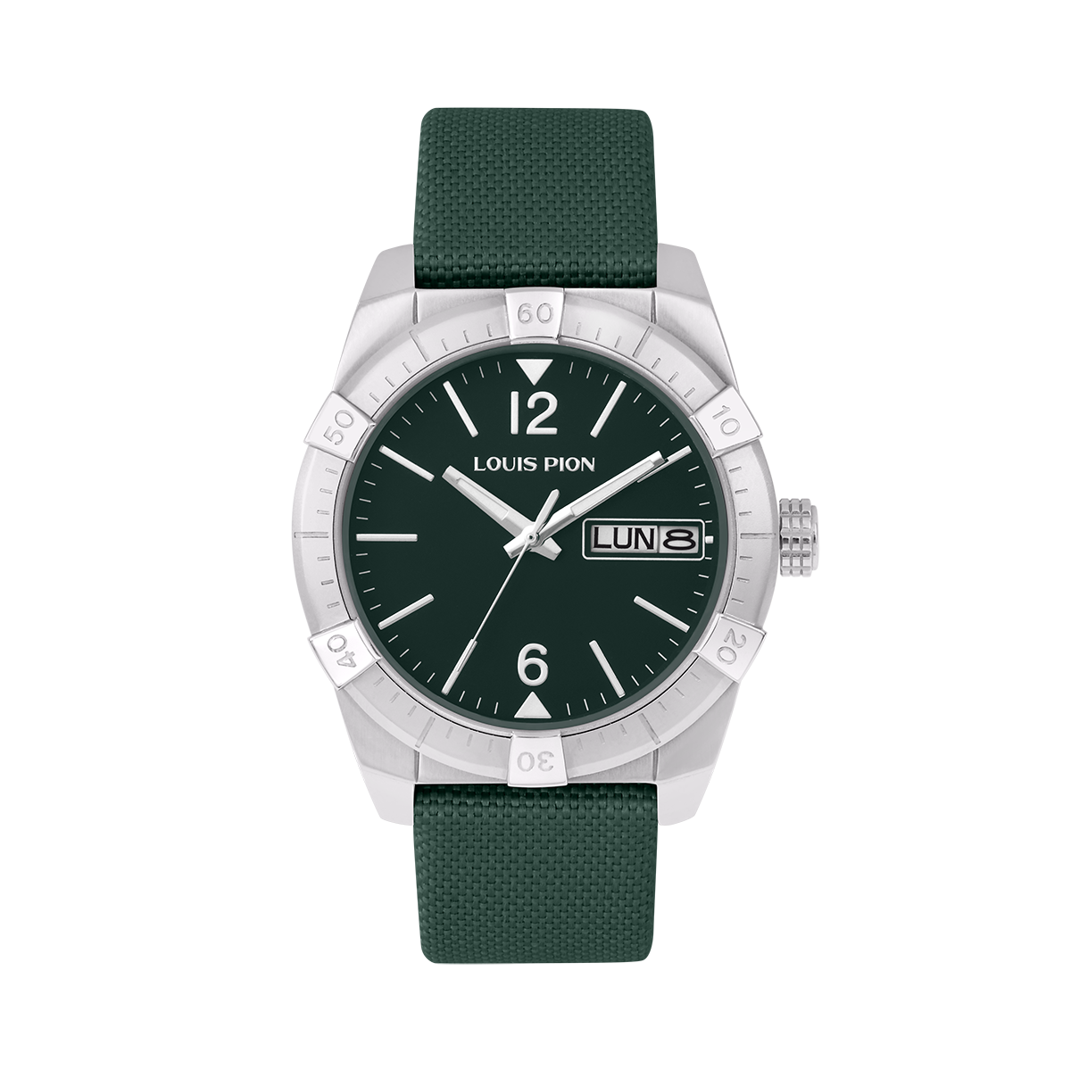 Montre Analogique VASCO argenté vert vert, LOUIS PION