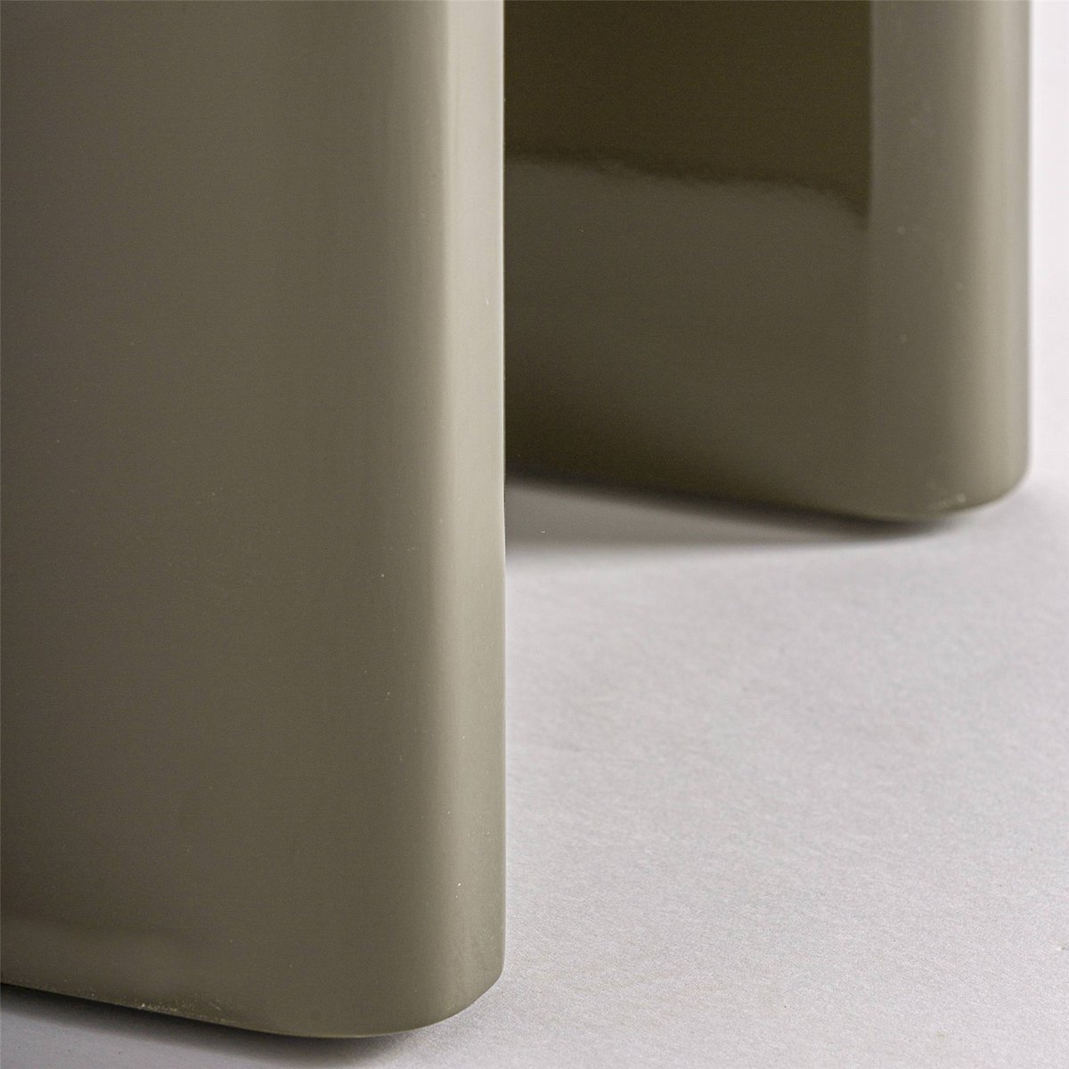 Table de chevet contemporaine, 1 Tiroir vert brillant contemporain, RECOLLECTION