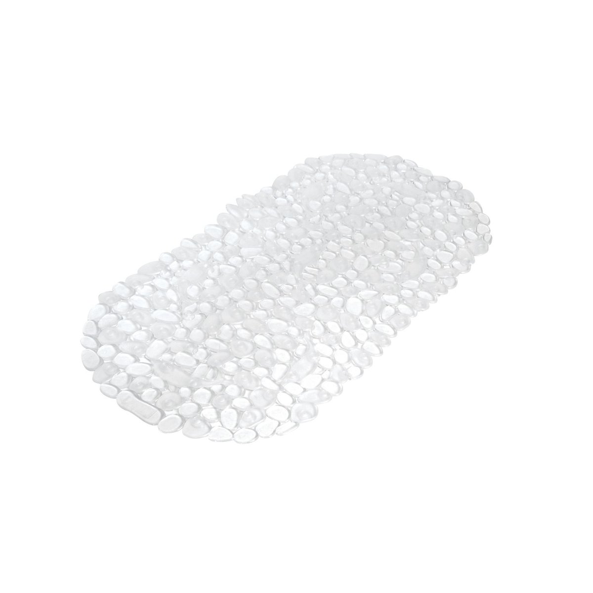 Tapis antidérapant fond de baignoire effet galet transparent, TOILINUX