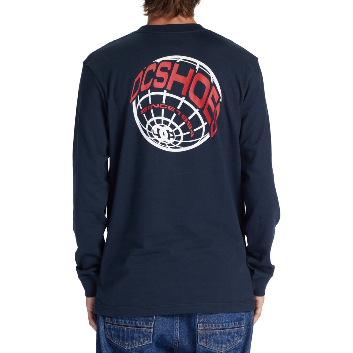 T-shirt manches longues REVOLVE. bleu navy blazer, DC SHOES