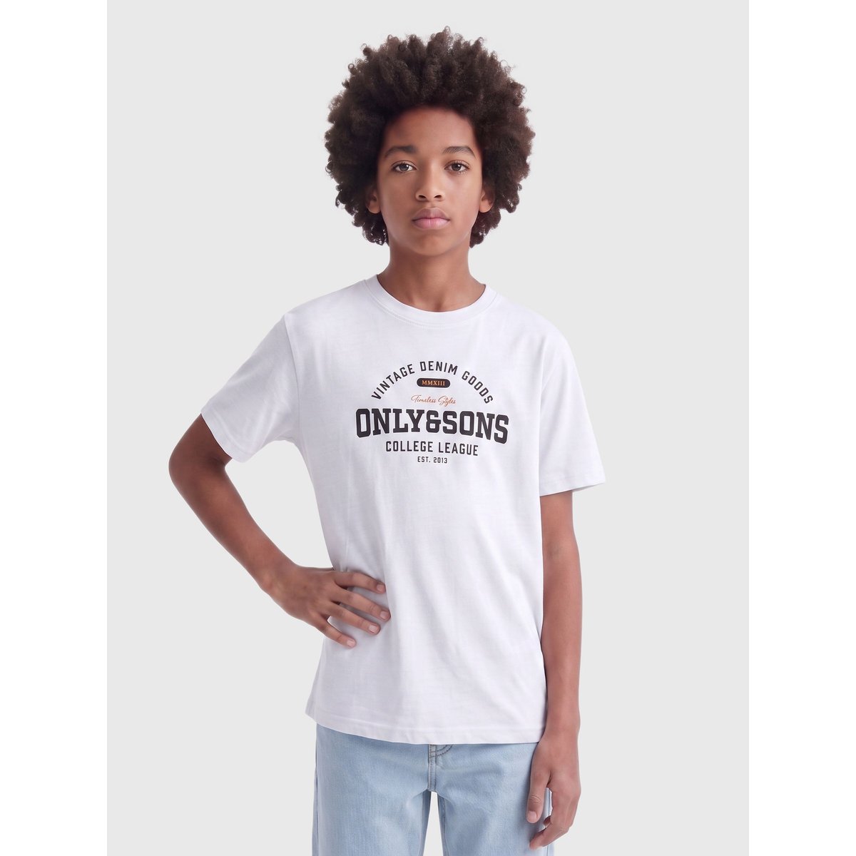 T-Shirt blue nights, ONLY & SONS JUNIOR