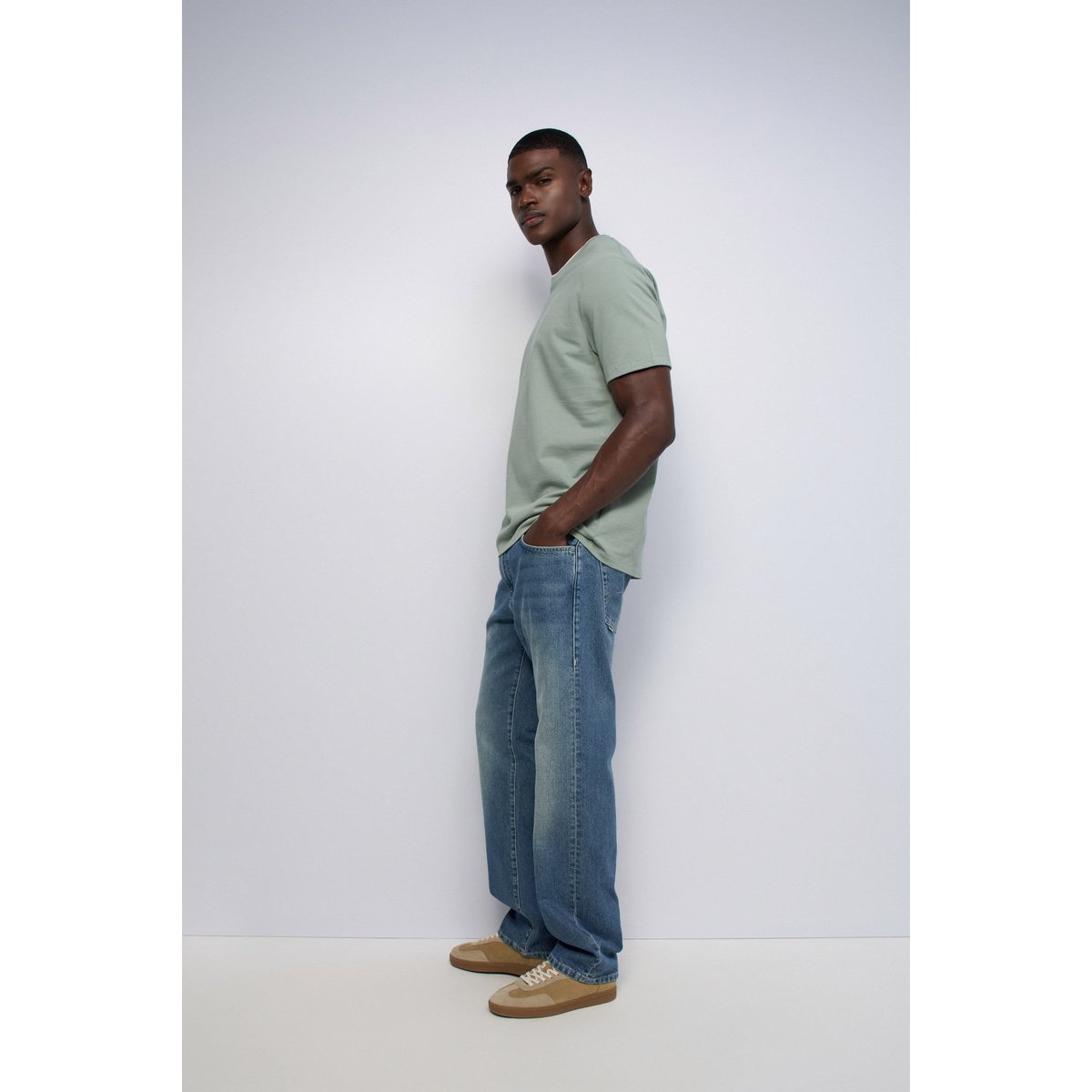 T-SHIRT TEXTURÉ bleu, SALSA JEANS