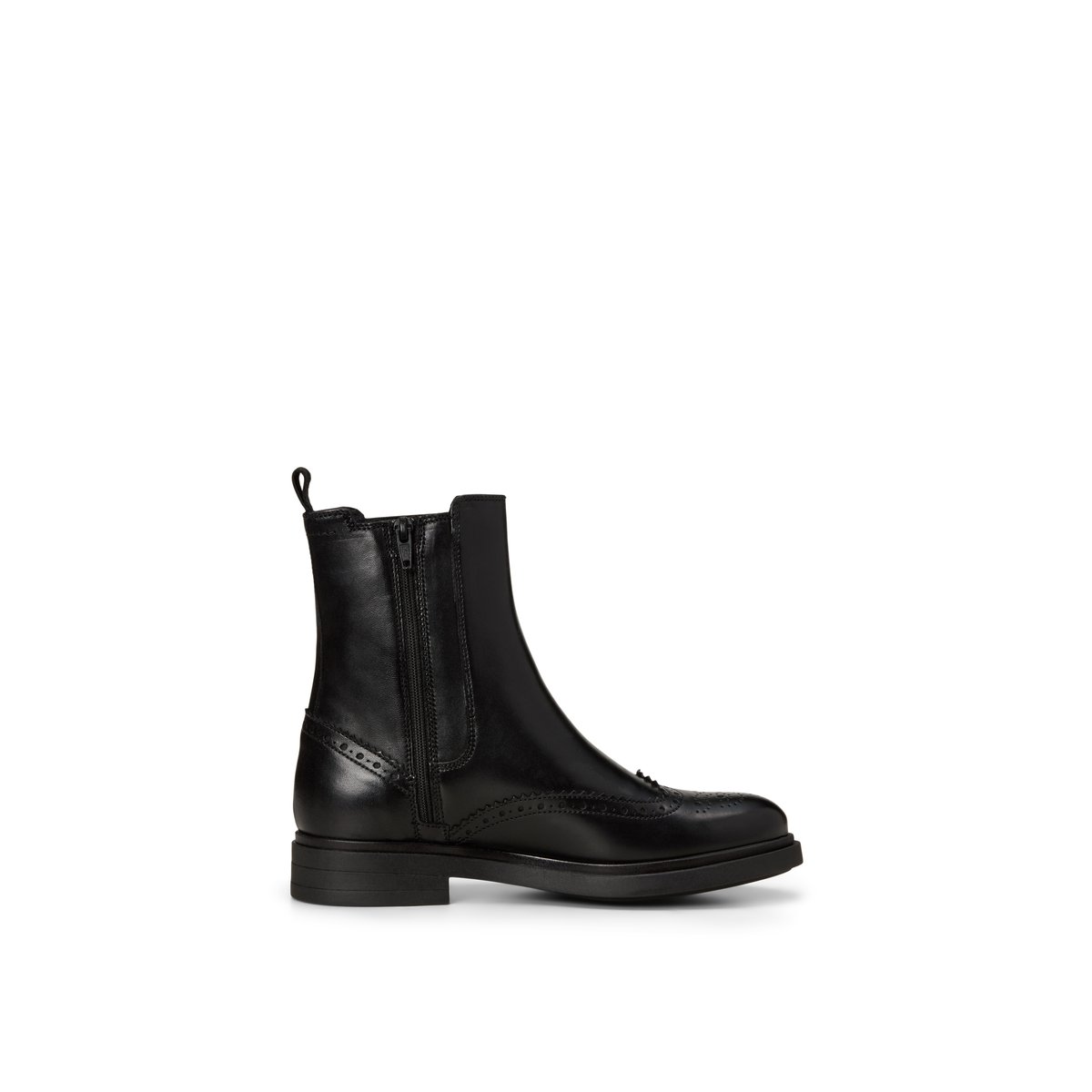 Ballerines Chelsea modèle Paula de style brogue noir, MARC O'POLO