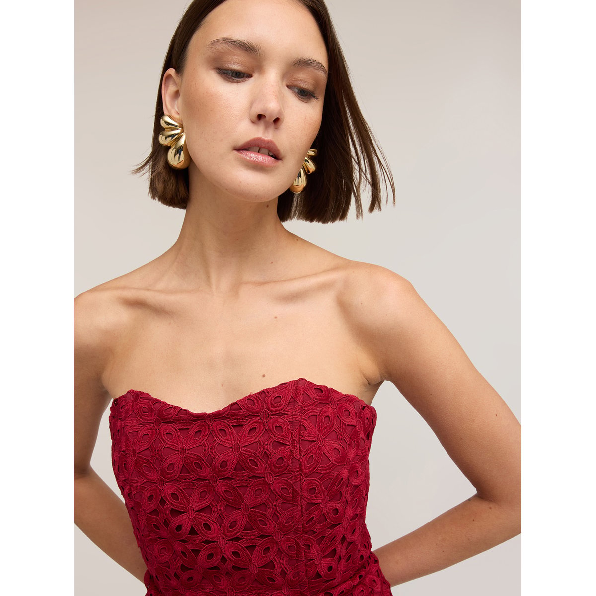 Robe fourreau burgundy, MOTIVI