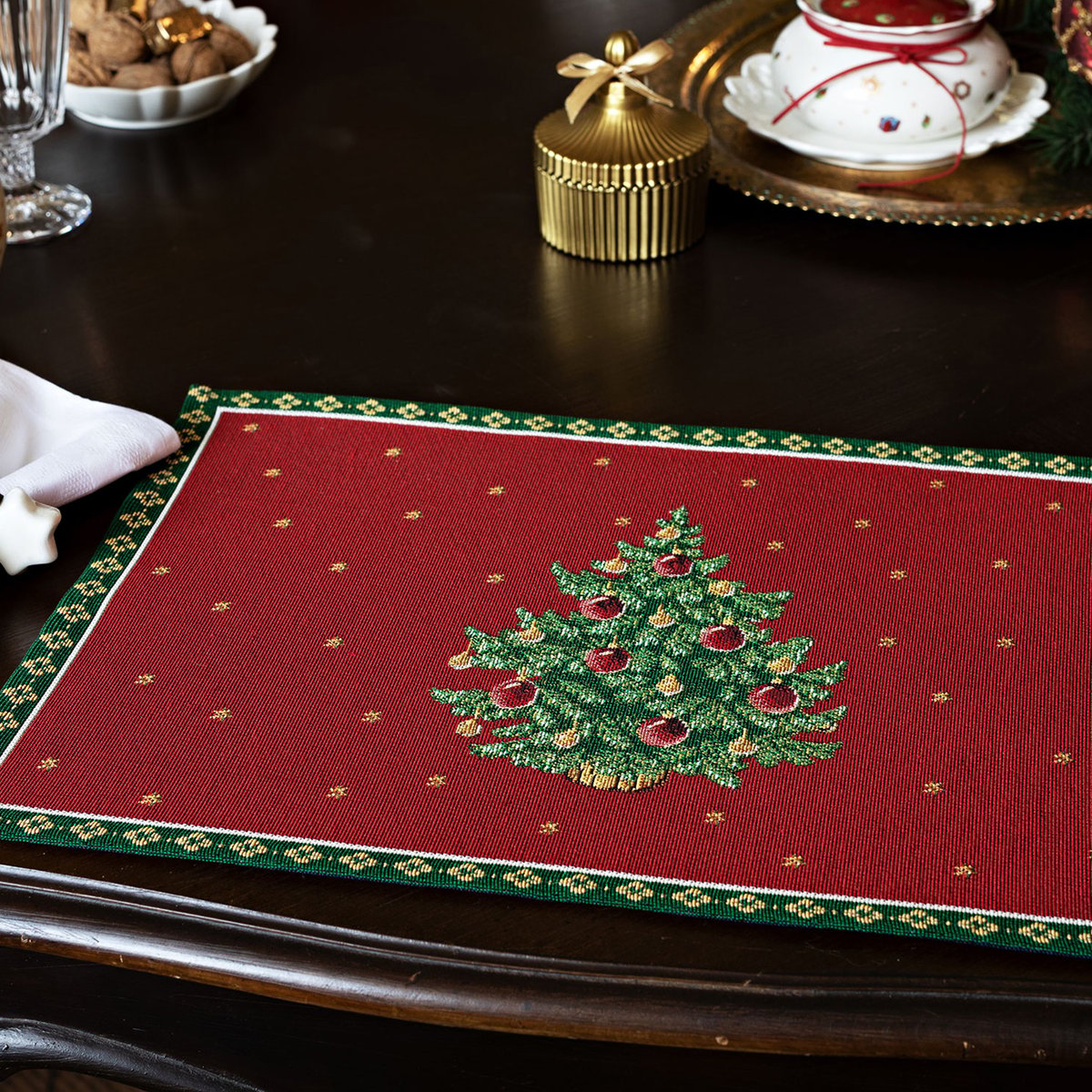 Set De Table L'arbre TOY'S DELIGHT rouge, VILLEROY & BOCH