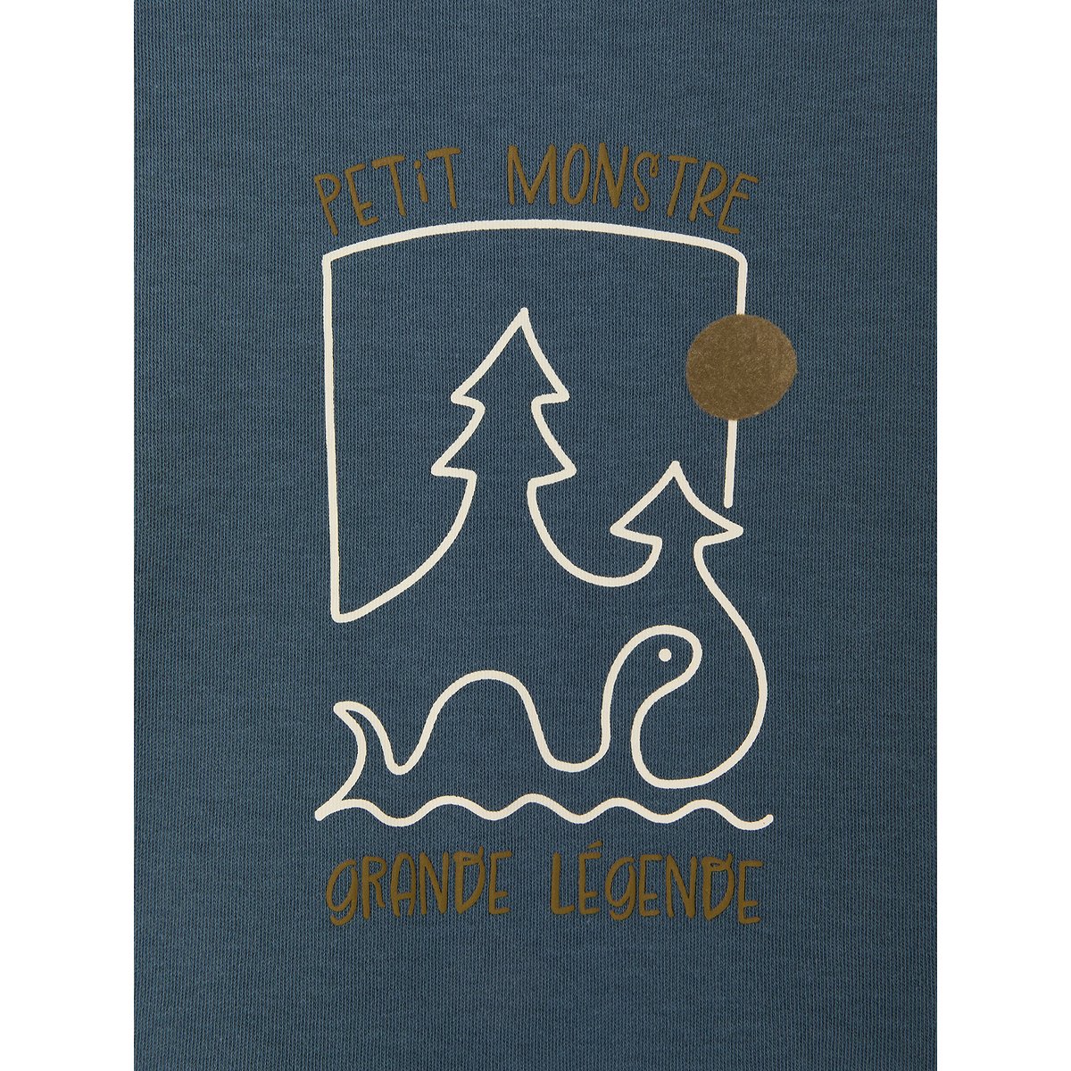 T-shirt manches longues bleu canard, VERTBAUDET