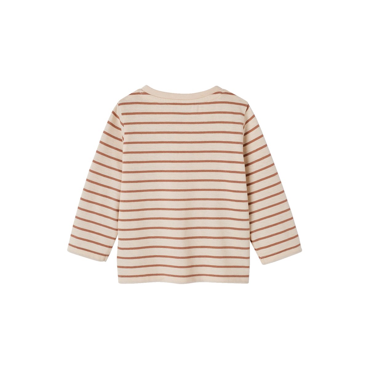 Lot 3 tee-shirts Basics en coton bio noix de pécan, VERTBAUDET