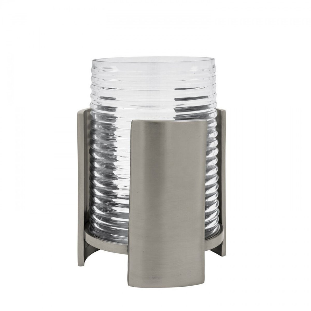 Photophore en verre Indie argent, HOUSE DOCTOR