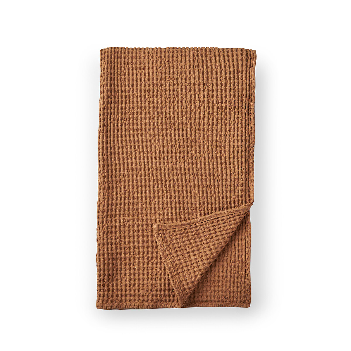 Jaipur Chunky Waffle Cotton Blanket Throw caramel , PINEAPPLE ELEPHANT