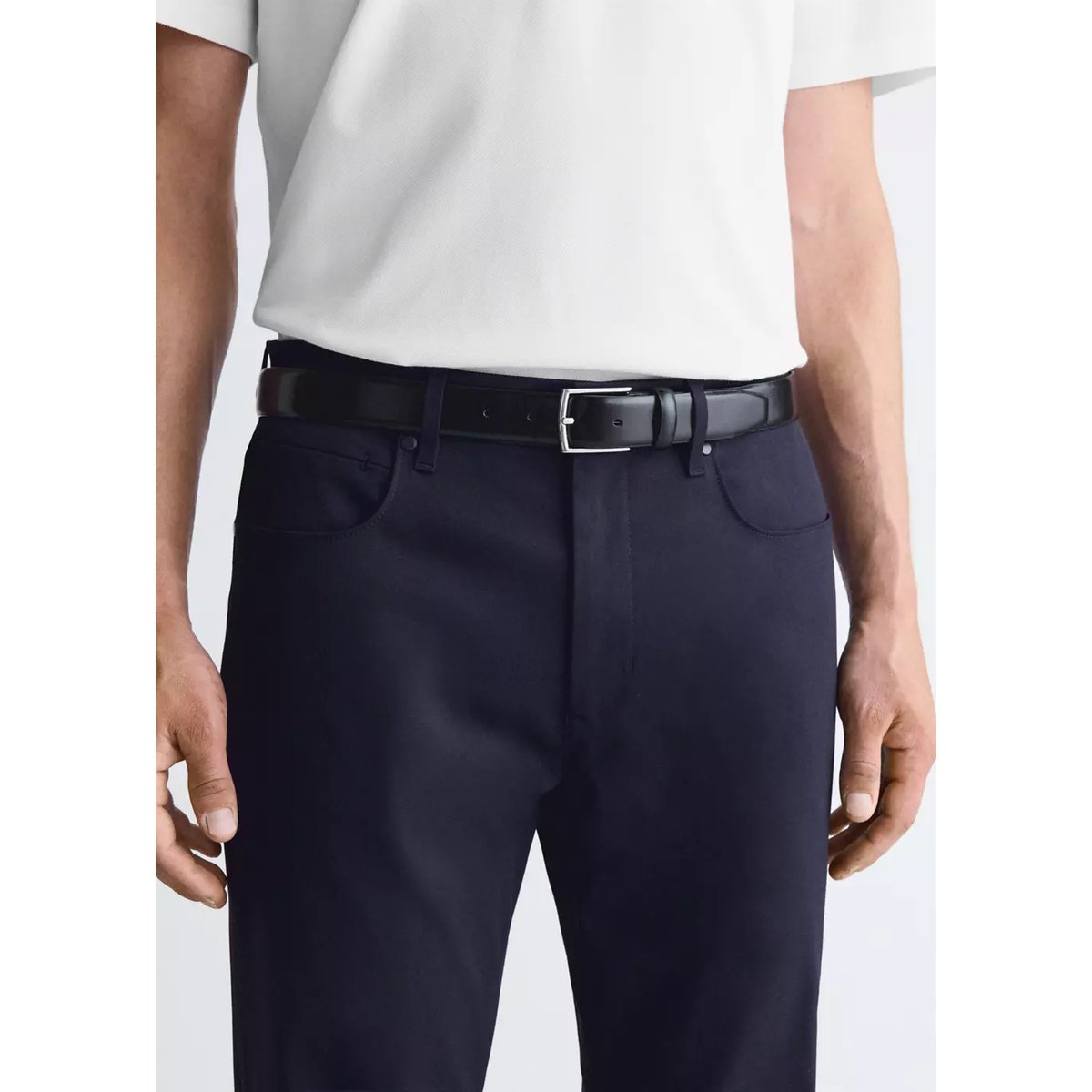Pantalon regular fit Thermolite® bleu marine, MANGO MAN