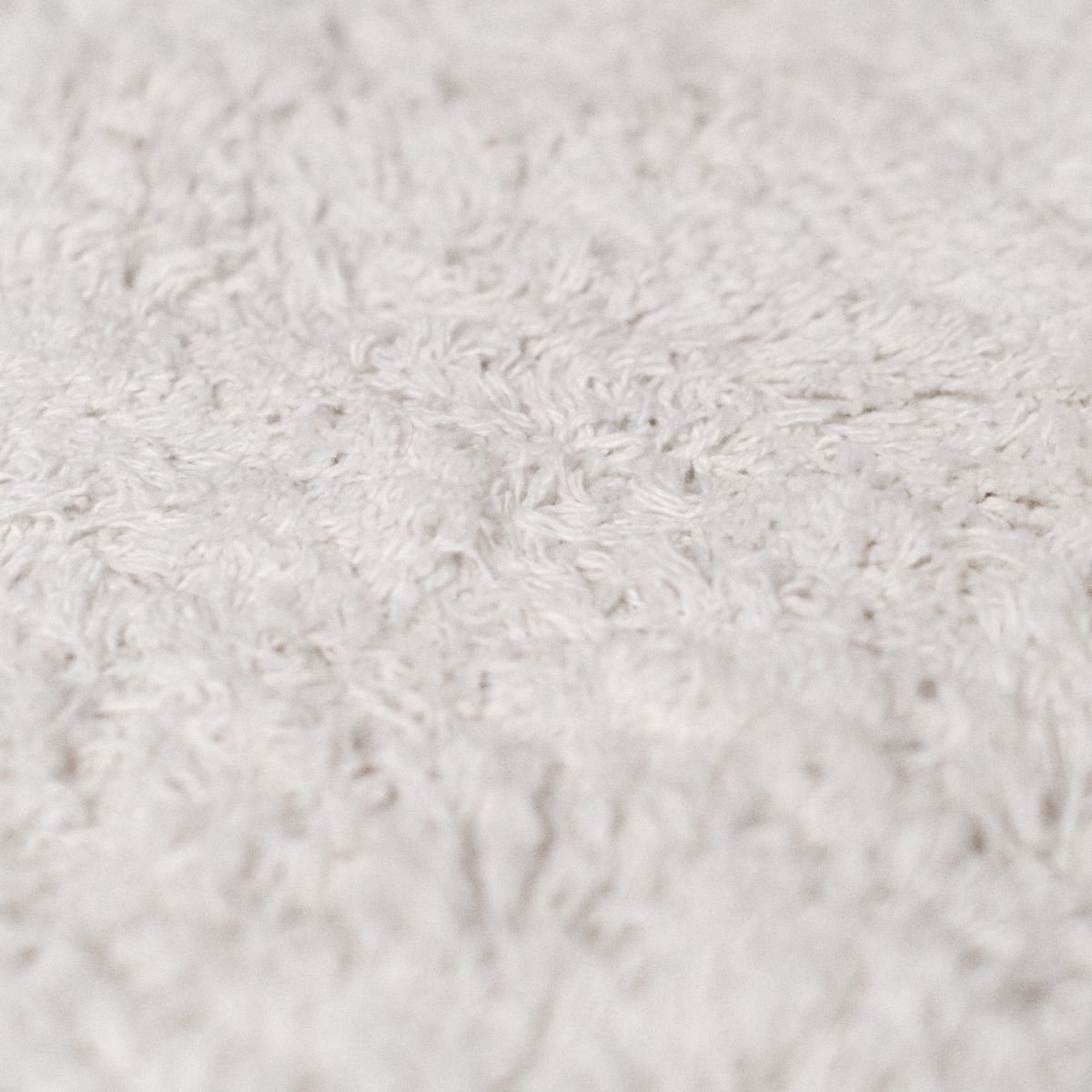 Tapis de salon tufté uni coton SLOW LIFE NAYELI ecru, TODAY
