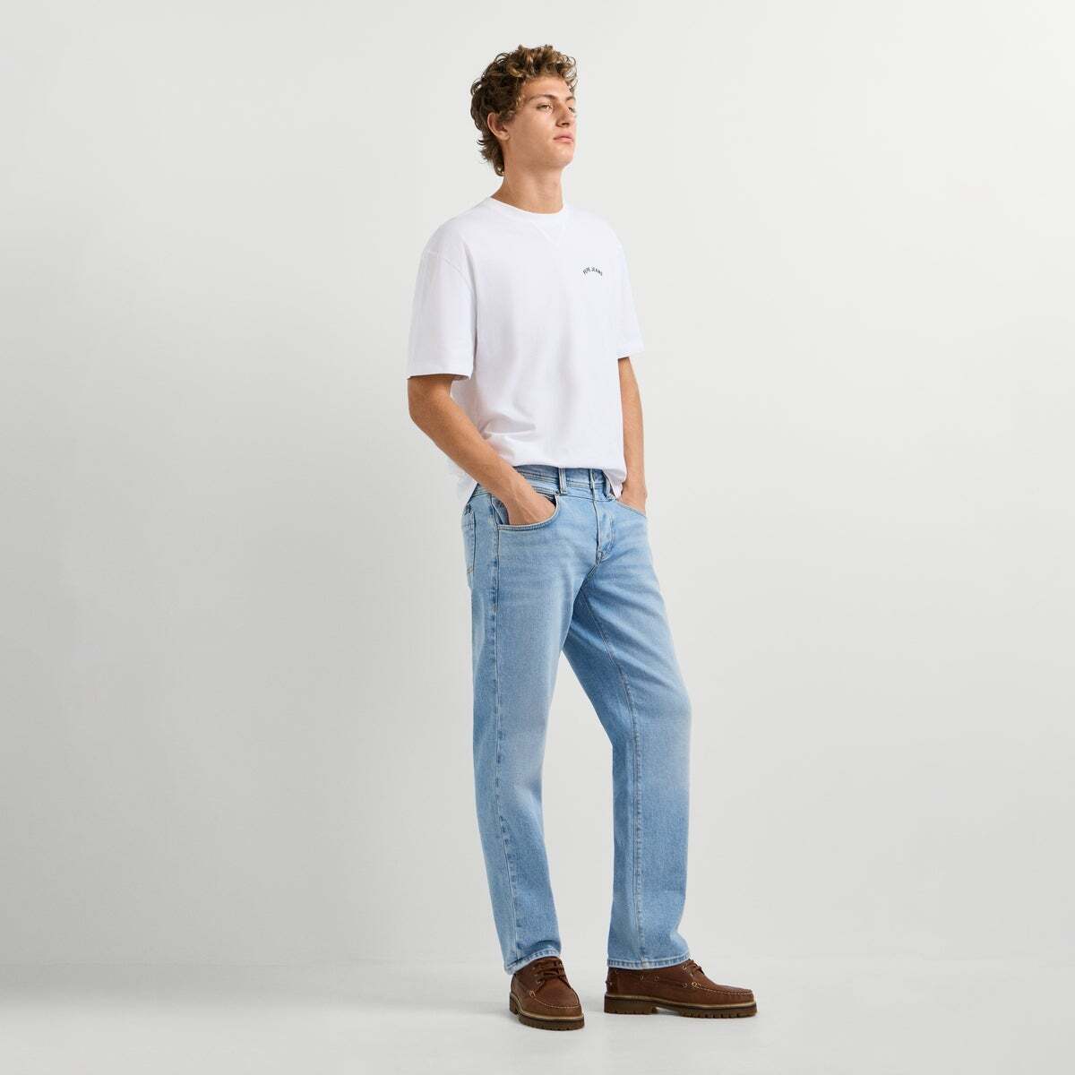 Dalston - Jean Coupe Regular, Taille Normale bleu ciel vintage, PEPE JEANS