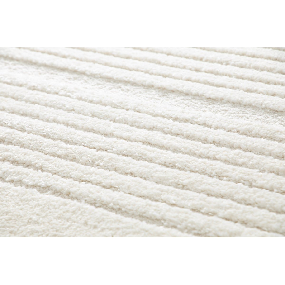 Tapis doux motifs en relief SINEA beige sable, AFK LIVING