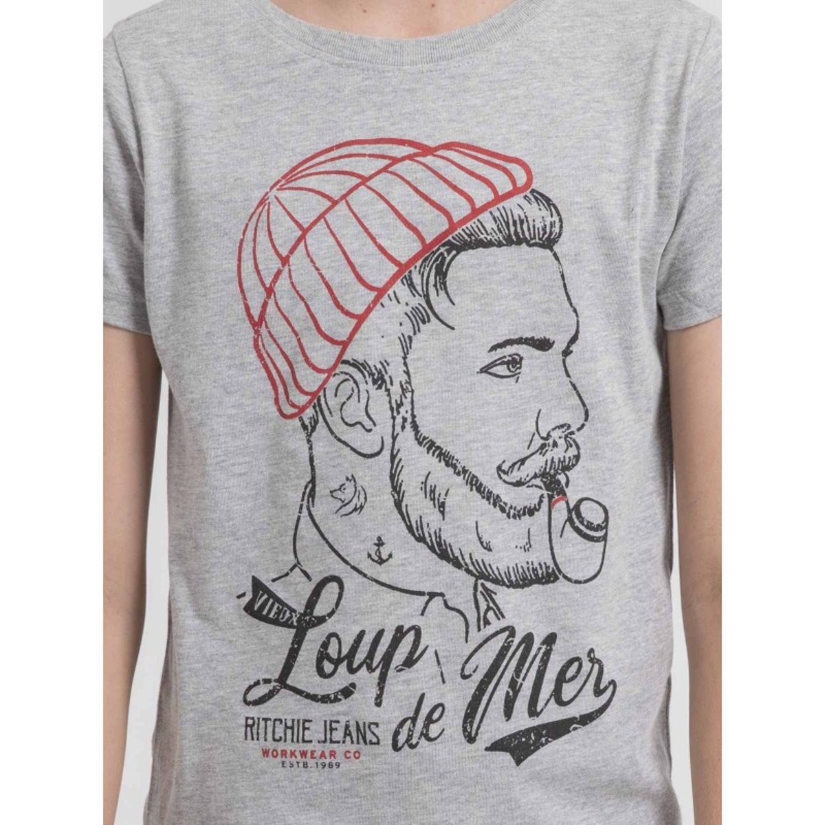 T-shirt Col Rond Pur Coton Jouancy-j gris clair, RITCHIE