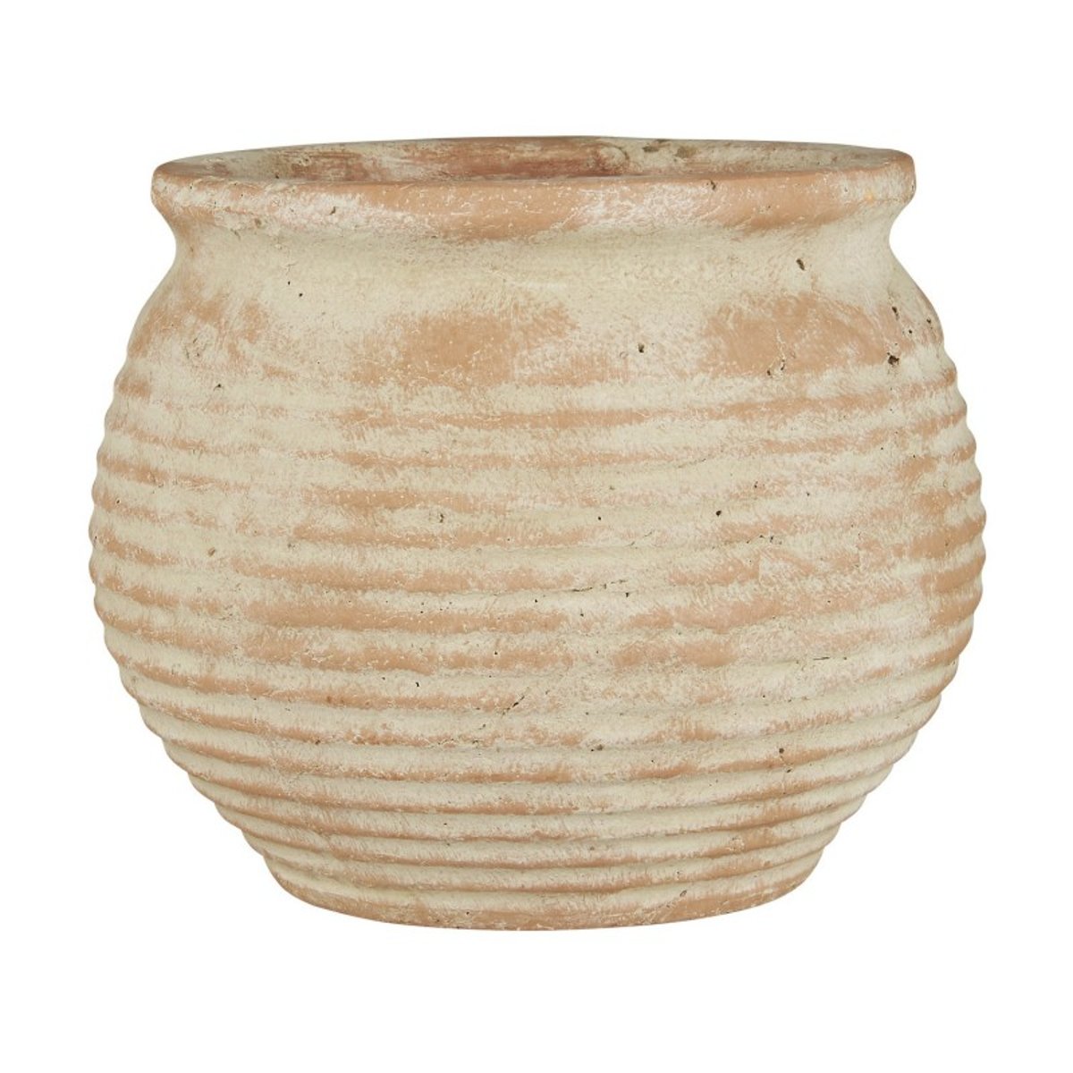 Cache-pot terre cuite rustique Margot beige, IB LAURSEN