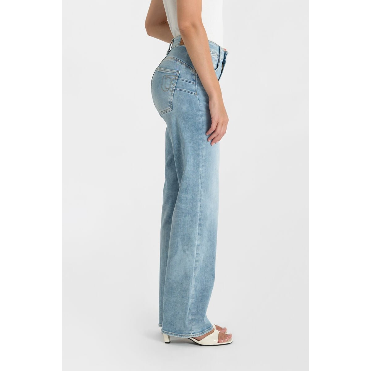 Jeans loose, large pulp wide leg , longueur 34 blue, LE TEMPS DES CERISES