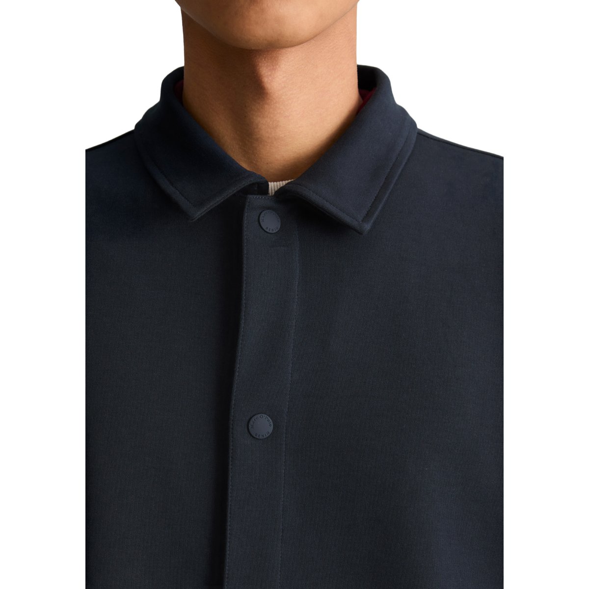 Surchemise ample en jersey interlock épais bleu, MARC O’POLO DENIM