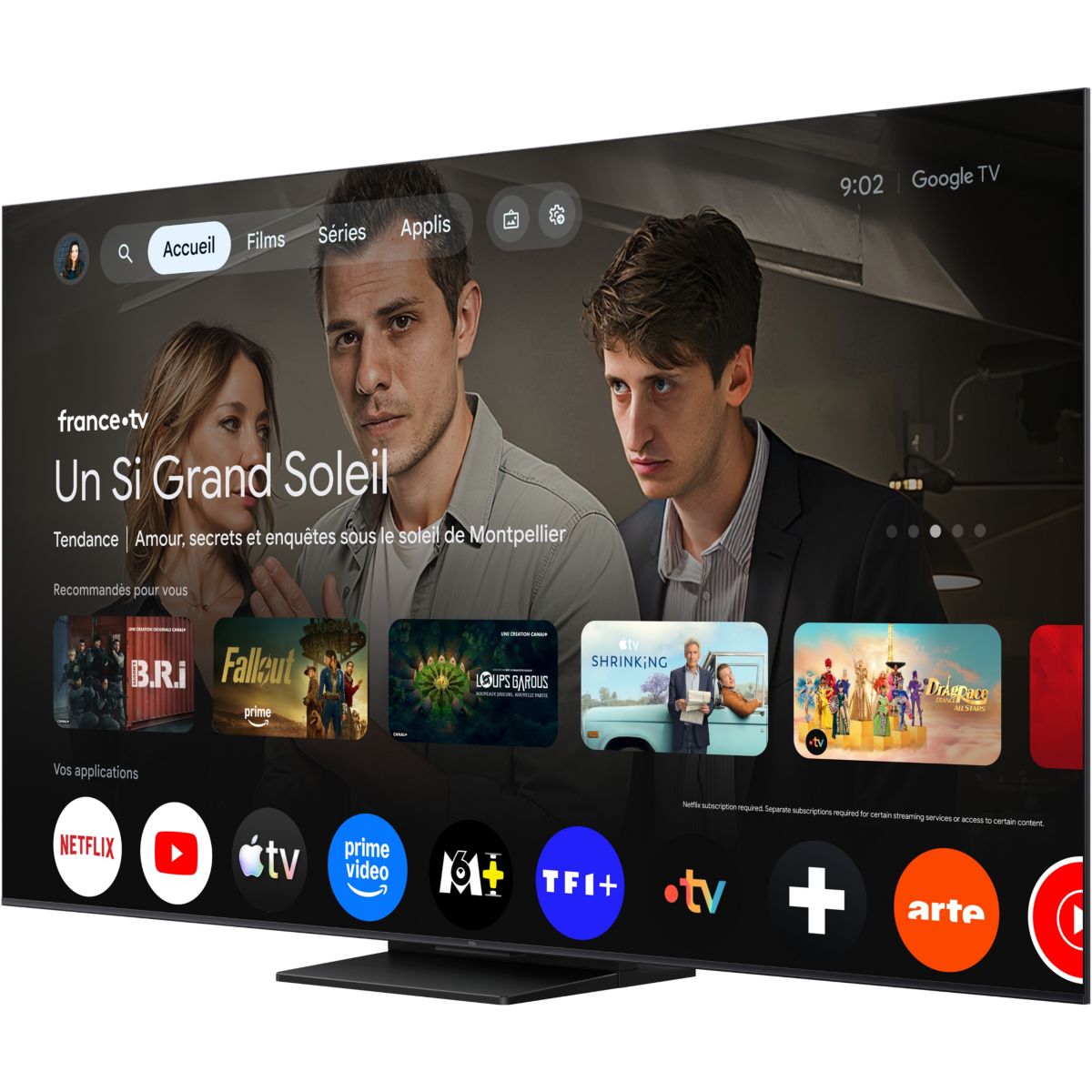 TV Mini LED 55C69K PRO (2026) 55" (140 cm) - 144 Hz couleur unique, TCL