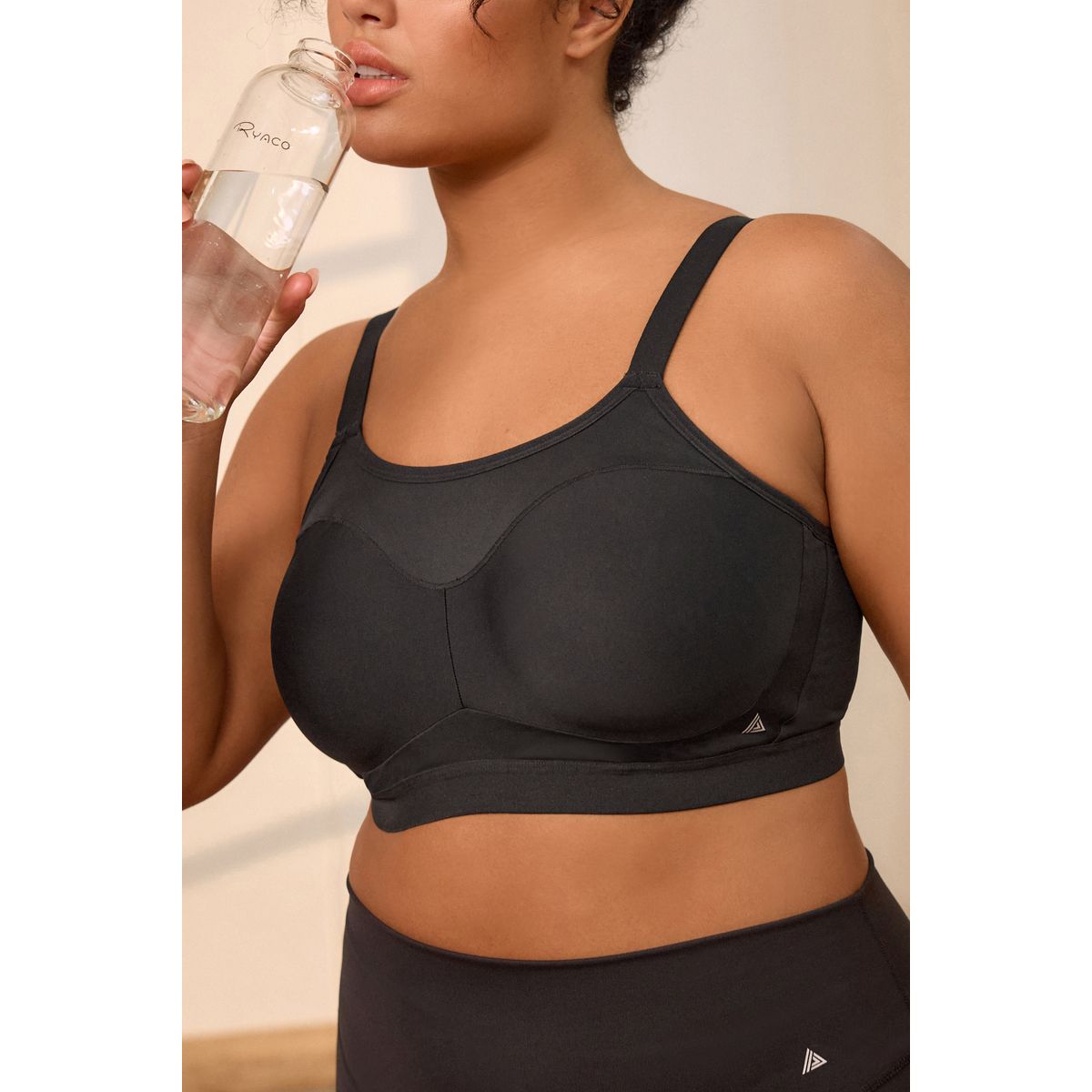 Brassière à fort impact non rembourrée noir, NEXT