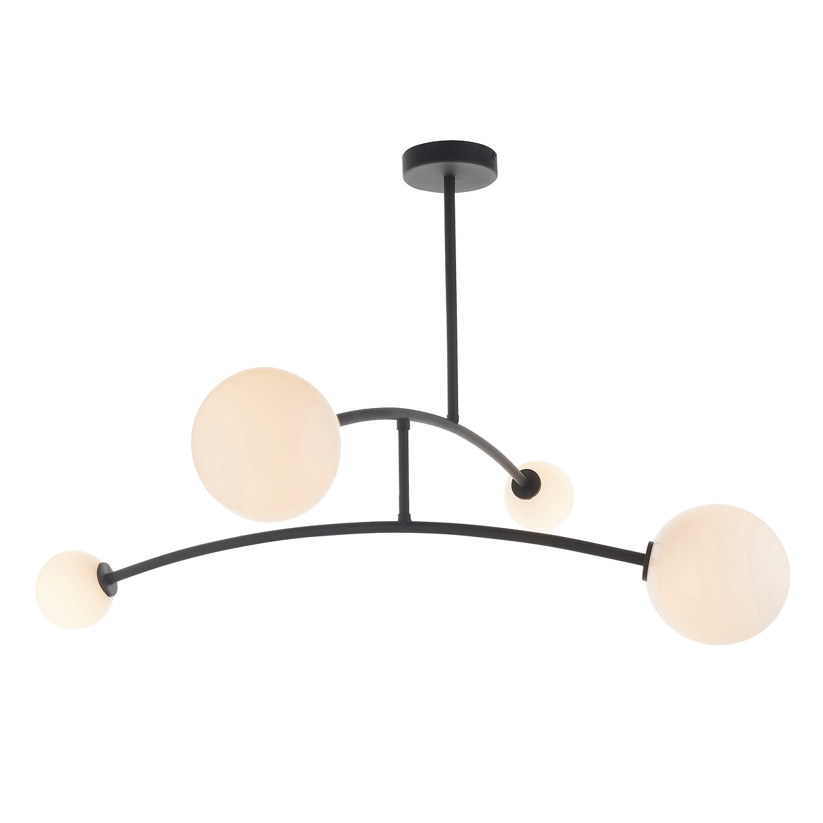 Nelly Textured Matt Black Ceiling Light black, ÉDITÉ