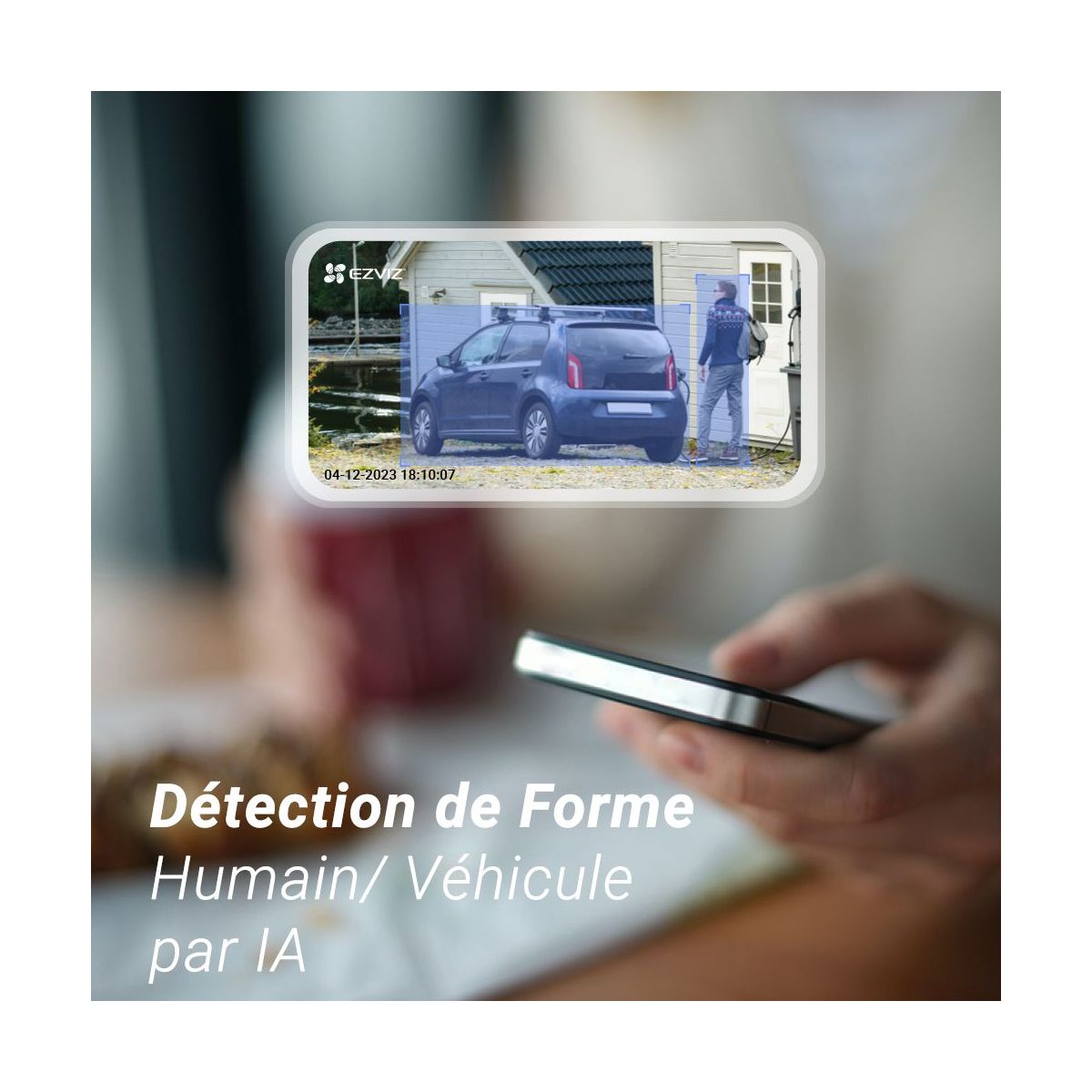Caméra de surveillance Wifi sur batterie BC1C 4K pro kit couleur unique, EZVIZ