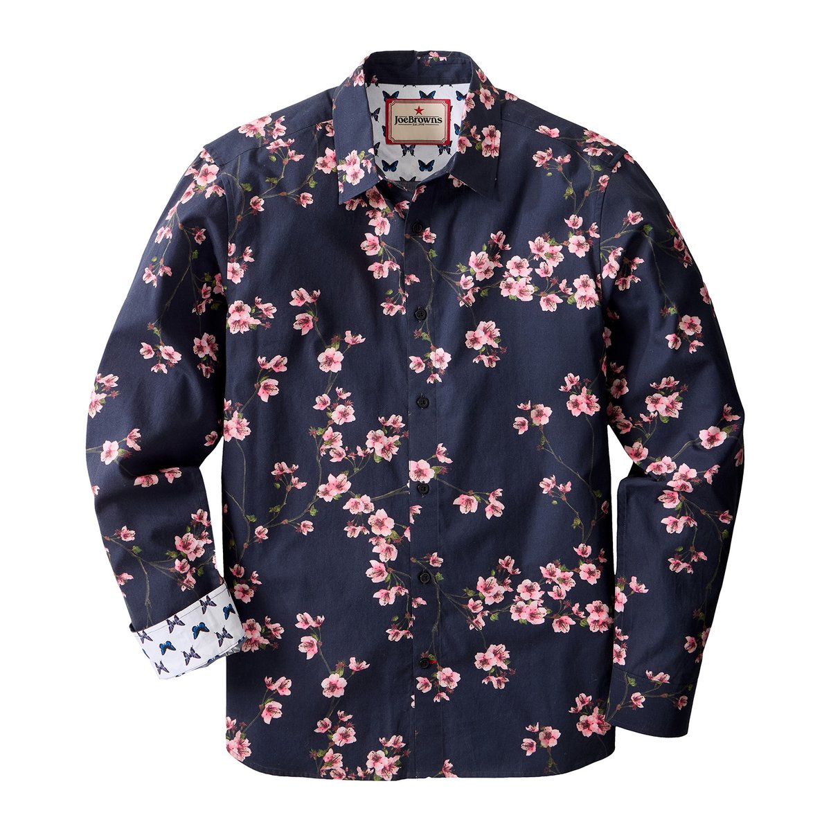 Chemise Imprimé Fleurs Orientales noir, JOE BROWNS