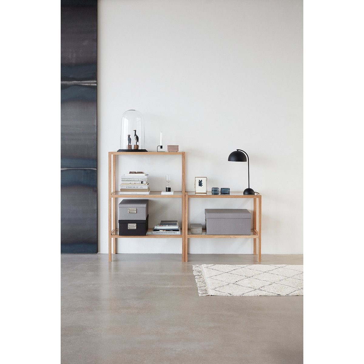 Lampe De Table Épurée Design Métal noir, HUBSCH