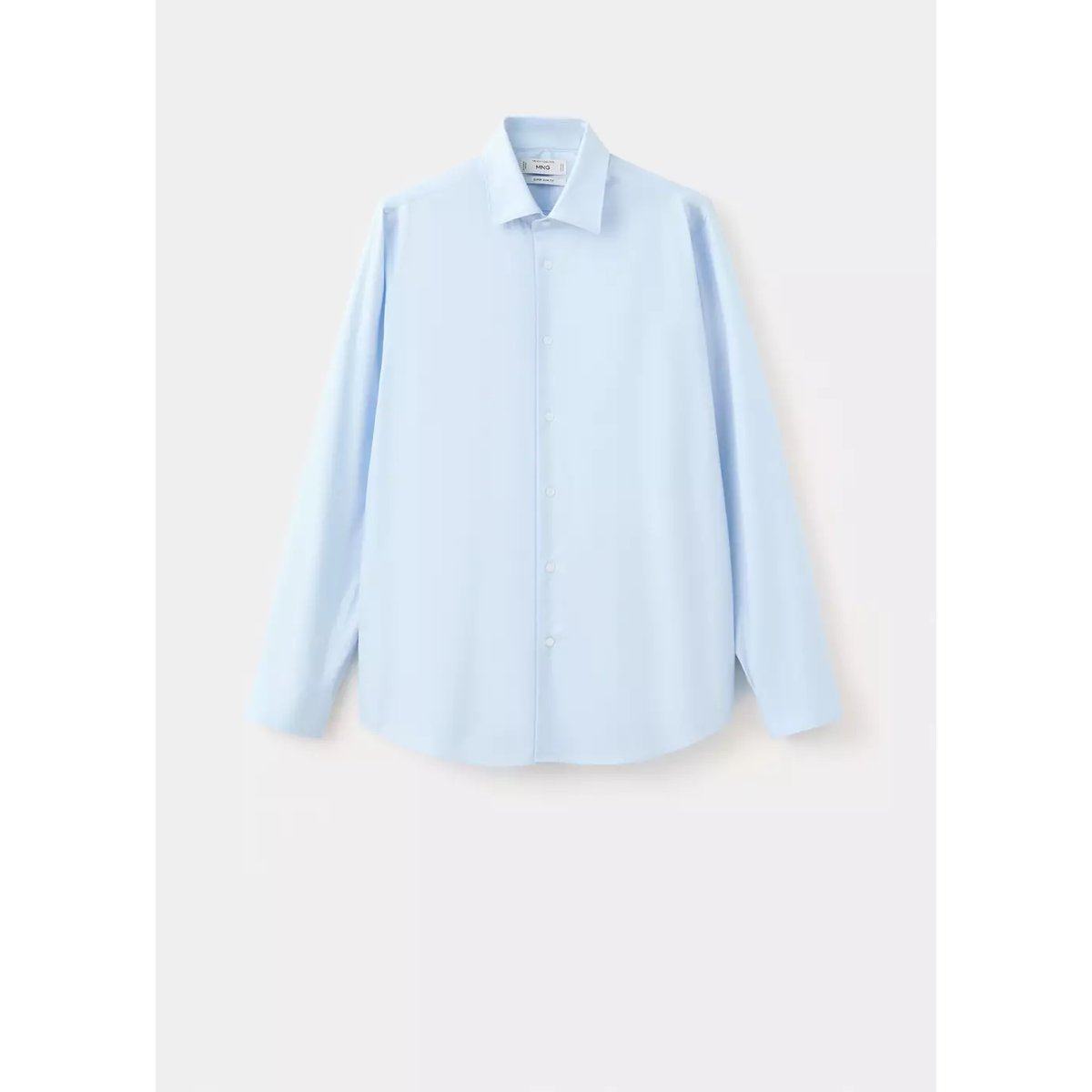 Chemise costume super slim fit coton stretch bleu ciel, MANGO MAN
