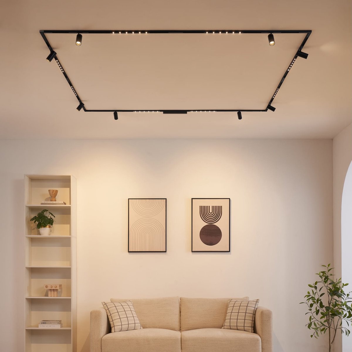 Grand kit rail magnétique 88W - LYNE noir, KOSILUM