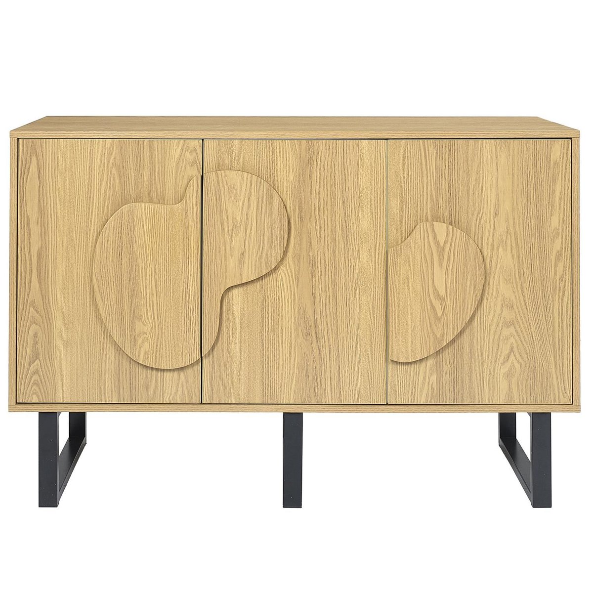 Buffet 3 portes en bois CALYPSO marron, THE HOME DECO FACTORY
