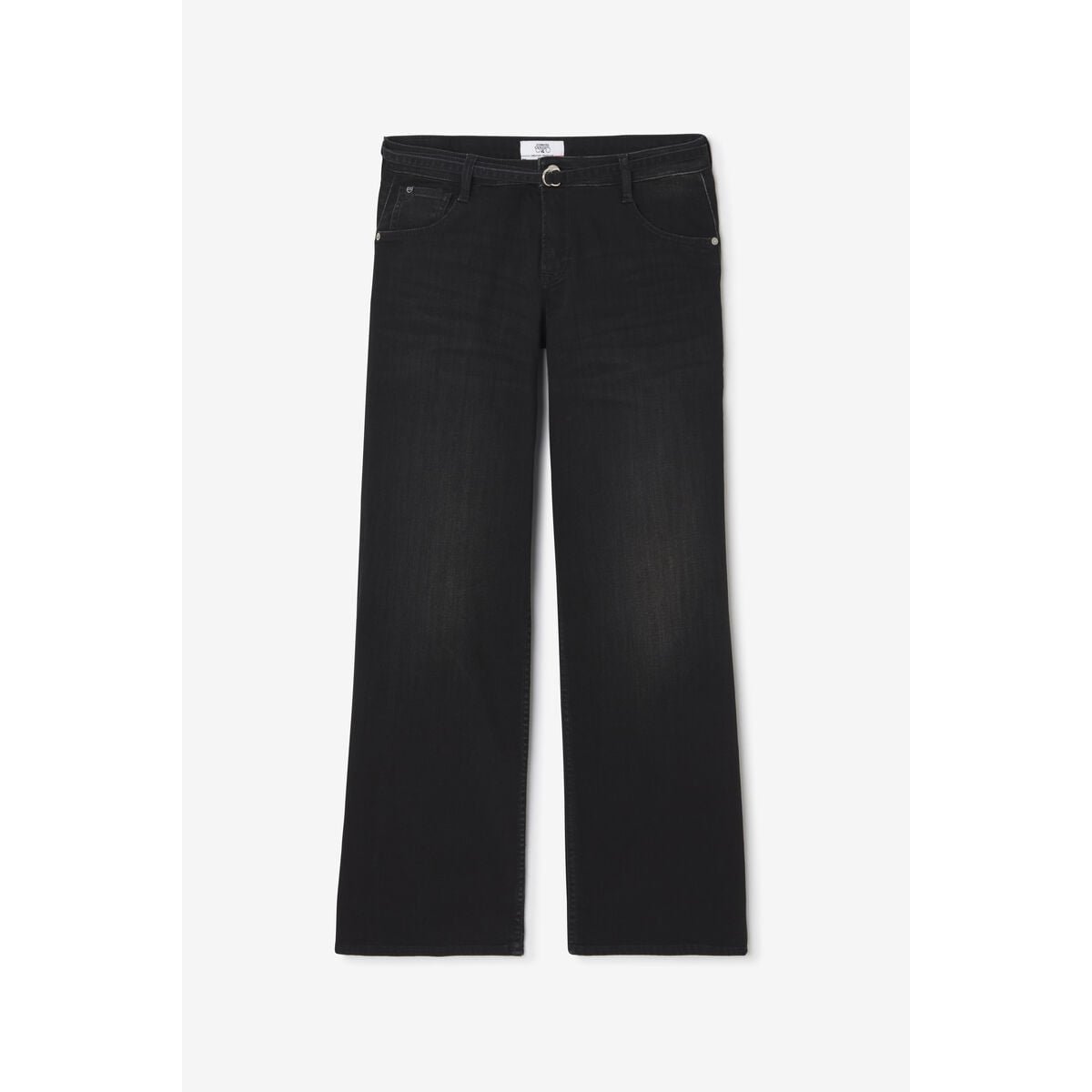 Jeans flare wide leg , longueur 34 black / black, LE TEMPS DES CERISES