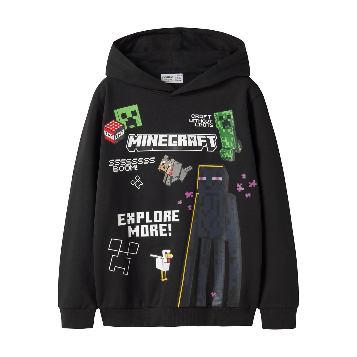Sweat À Capuche noir - black1, NAME IT